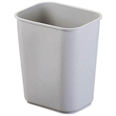 Jastek Plastic Rectangular Waste Bin 26.5 Litre Grey 277730 - SuperOffice