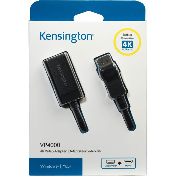 Kensington 4K Video Adapter DP Display Port-HDMI VP4000 Computer Monitor 33984 - SuperOffice