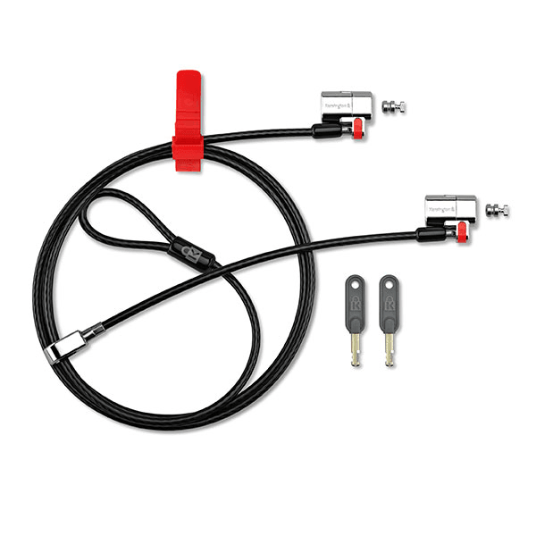 Kensington Clicksafe Twin Double Laptop Lock Single Keyed 64638 - SuperOffice