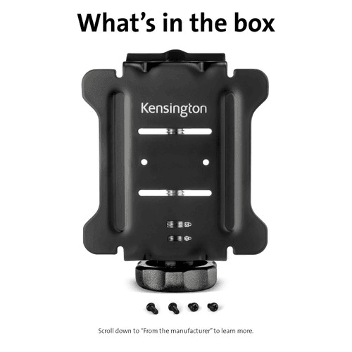 Kensington VESA-kompatible Befestigungsplatte fürKensington-Dockingstationen, K33959WW, Schwarz Kensington VESA-kompatible Befestigungsplatte fürKensington-Dockingstationen, K33959WW, Schwarz