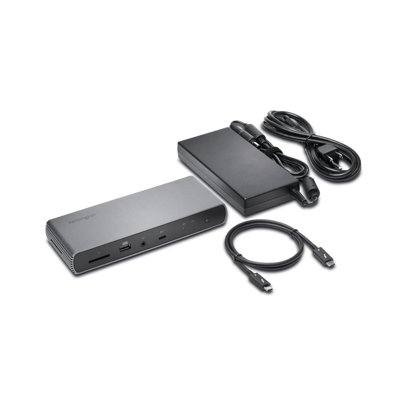Kensington Docking Station SD5750T Thunderbolt™ 4 Dual 4K (DFS) 90W PD Microsoft Surface Grey K35175AP - SuperOffice