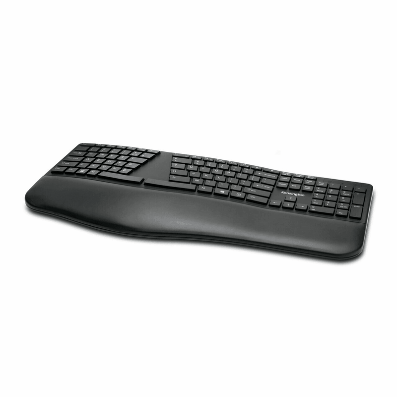 Kensington Dual Comfort Keyboard Split Keys Ergonomic Bluetooth|USB Wrist Rest K75401US - SuperOffice