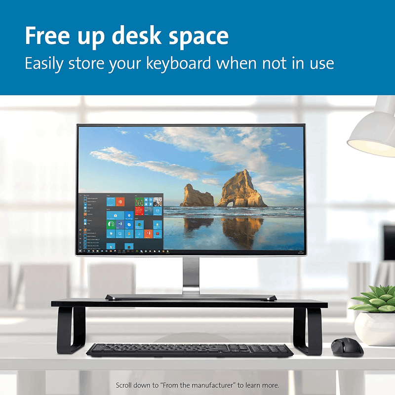 Kensington Extra Wide Monitor Stand Large Black 55726 - SuperOffice