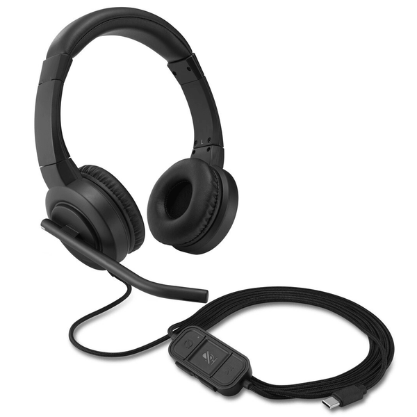 Kensington H1000 USB-C On-Ear Headset Headphones Black K83450WW - SuperOffice