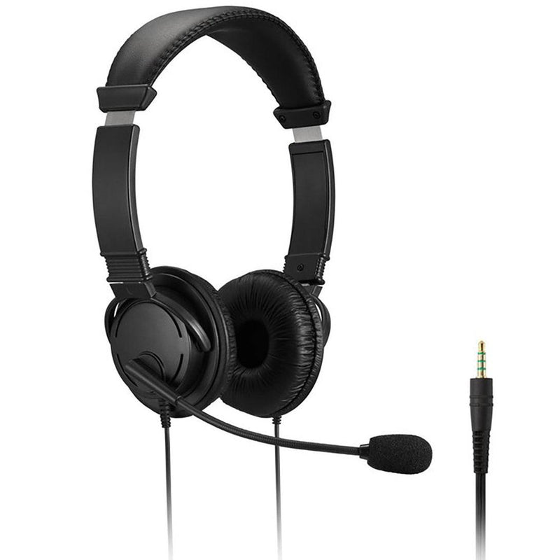 Kensington Headphones Hi-Fi Microphone & Volume Control Black K33597WW - SuperOffice