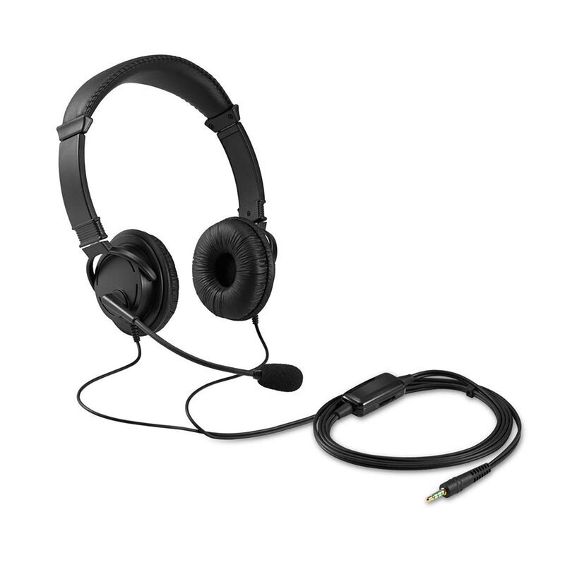 Kensington Headphones Hi-Fi Microphone & Volume Control Black K33597WW - SuperOffice