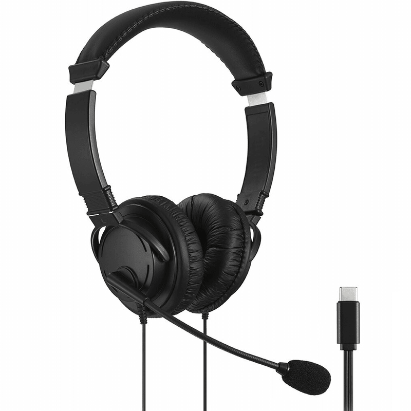 Kensington Headphones With Microphone Headset USB-C Black K97457WW - SuperOffice