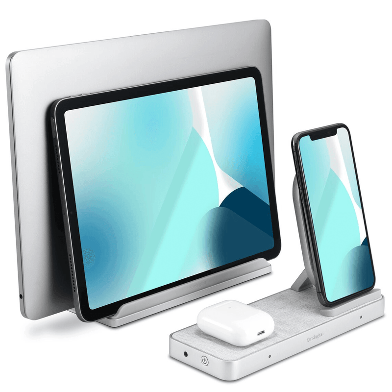 Kensington K59090WW StudioCaddy With Qi Wireless Charging Stand For Apple Devices iPhone Airpods K59090WW - SuperOffice
