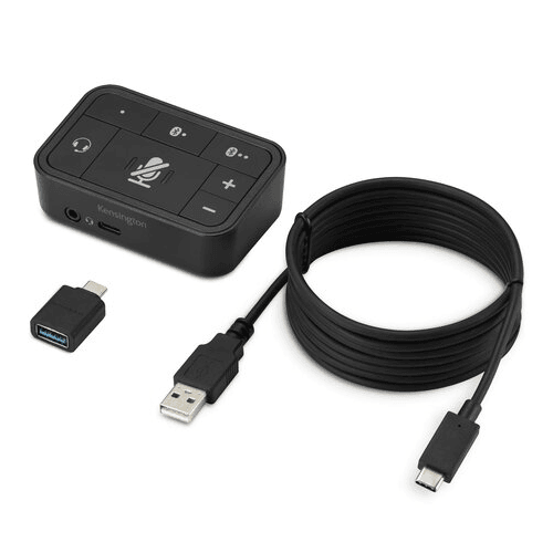 Kensington K83300WW Universal 3-In-1 Pro Audio Headset Switch Bluetooth/USB-C/USB-A/3.5mm K83300WW - SuperOffice