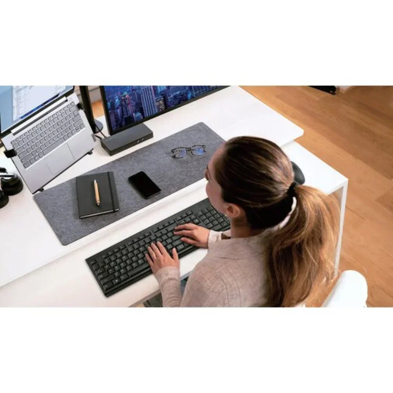 Kensington KM150 EQ Keyboard Mouse Wireless Desktop Set Black K75562NA - SuperOffice