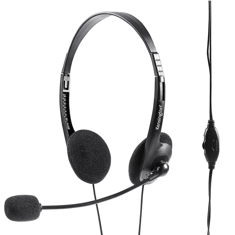 Kensington Light Weight Headset with Microphone Headphone Black 33467 - SuperOffice