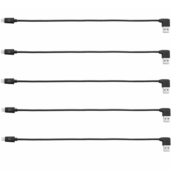 Kensington Lightning to USB Cables Charge Sync Black Pack 5 iPad iPhone 67864 - SuperOffice