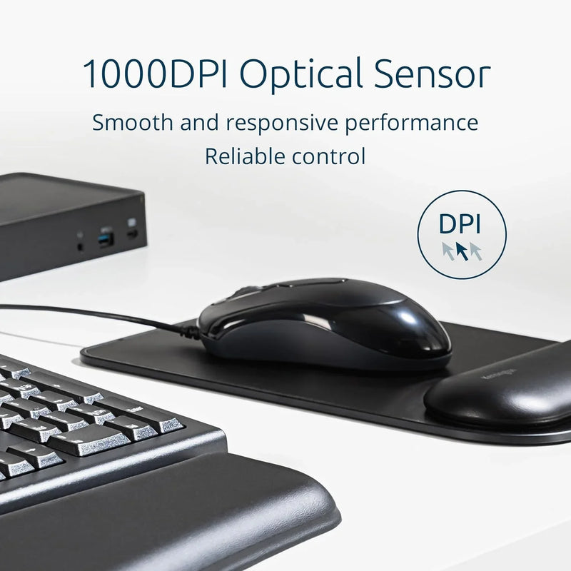 Kensington Mouse-in-a-Box EQ Wired Mouse Computer Windows Mac USB K72480WW - SuperOffice