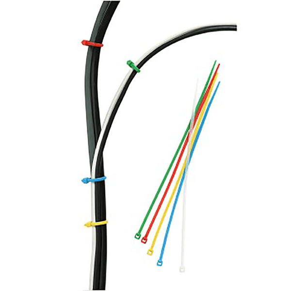 Kensington Nylon Cable Zip Ties Pack 50 Assorted Colours 200013 - SuperOffice