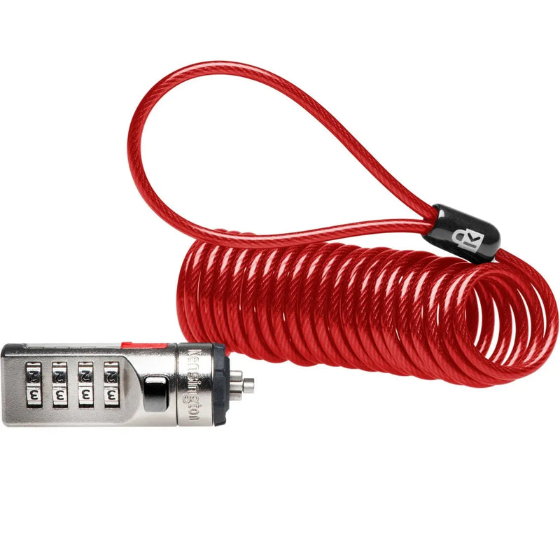 Kensington Portable Combination Laptop Lock Red 64671 - SuperOffice