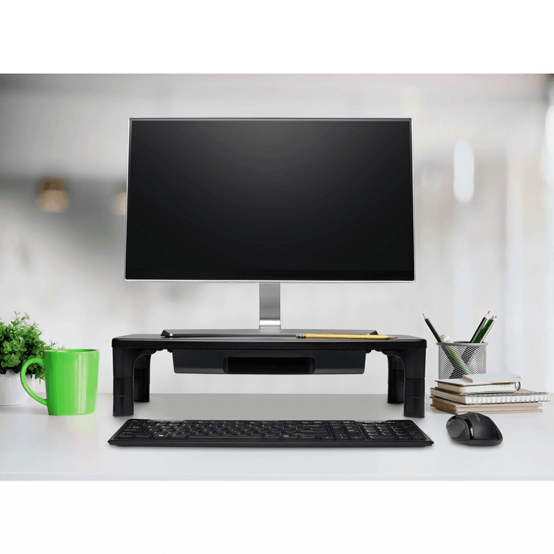 Kensington SmartFit Monitor Stand Riser Drawer Compartment Height Adjustable K55725 - SuperOffice