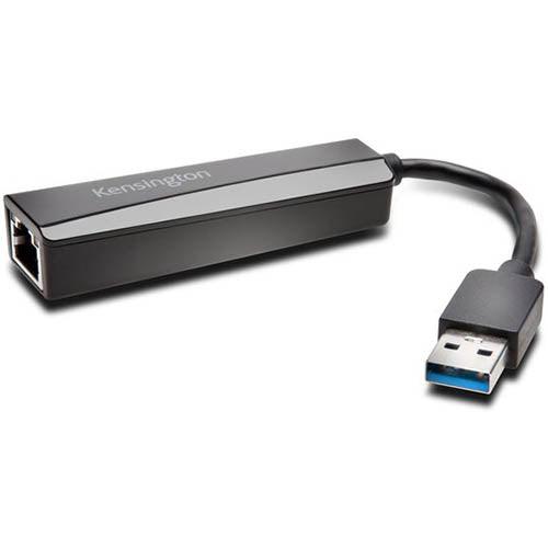 Kensington Ua0000E Usb 3.0 Ethernet Lan Network Adapter Black K33981WW - SuperOffice