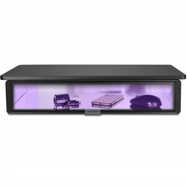 Kensington UVStand Computer Monitor Stand UV Light Disinfection Compartment K55100WW - SuperOffice