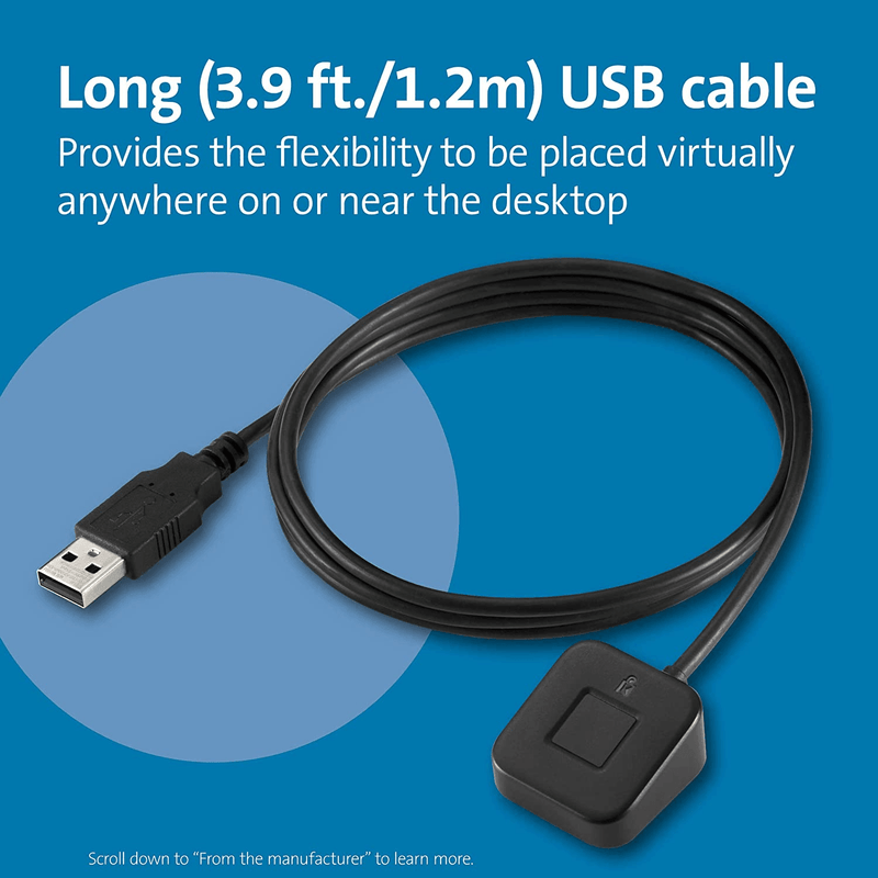 Kensington Verimark Desktop Fingerprint Key 2nd Factor Authentication Key U2F K62330WW - SuperOffice