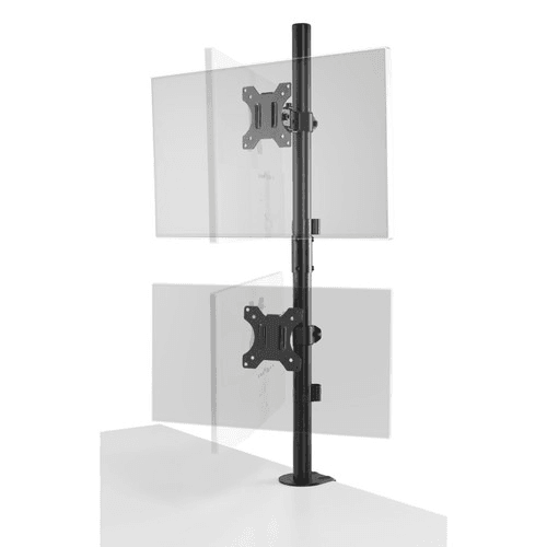 Kensington Vertical Stacking Dual Monitor Arm Black K53802WW - SuperOffice
