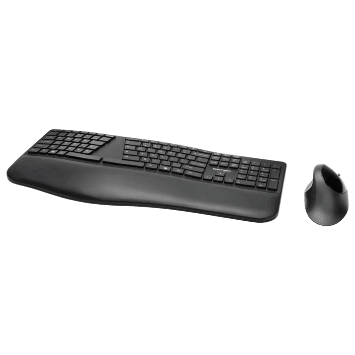 Kensington Wireless Ergonomic Keyboard and Mouse Combo Black K75406US - SuperOffice