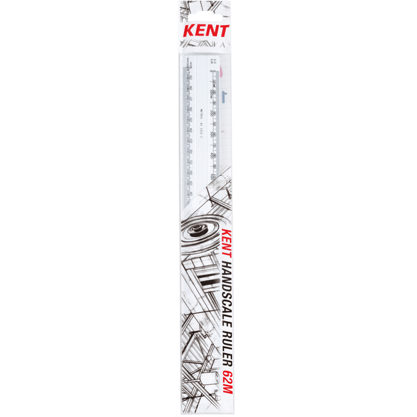 Kent 62M Double Sided Scale Ruler Scales: 1:1:5:10:100:20:200:50:500 62M - SuperOffice