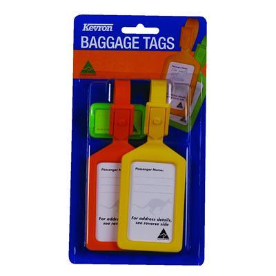 Kevron Baggage Tags 2 X Id4 And 1 X Id5 Assorted Pack 2 47149 - SuperOffice