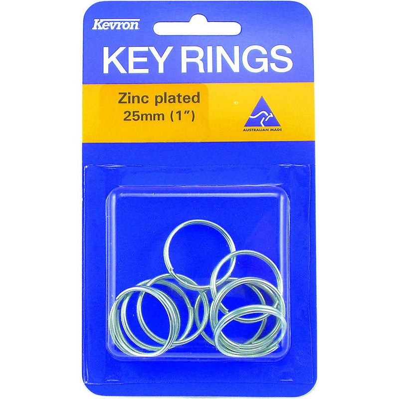Kevron Id1042 Key Ring 25Mm Pack 10 46757 - SuperOffice