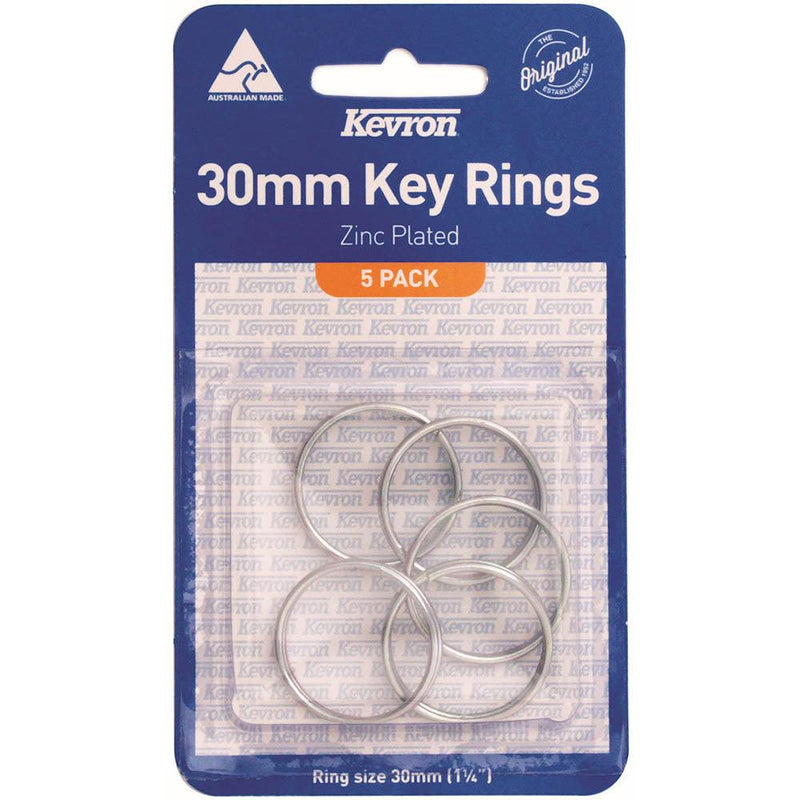 Kevron Id1043 Key Ring 30Mm Pack 5 46994 - SuperOffice