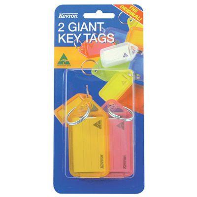 Kevron Id30 Giant Keytags Assorted Pack 2 45708 - SuperOffice