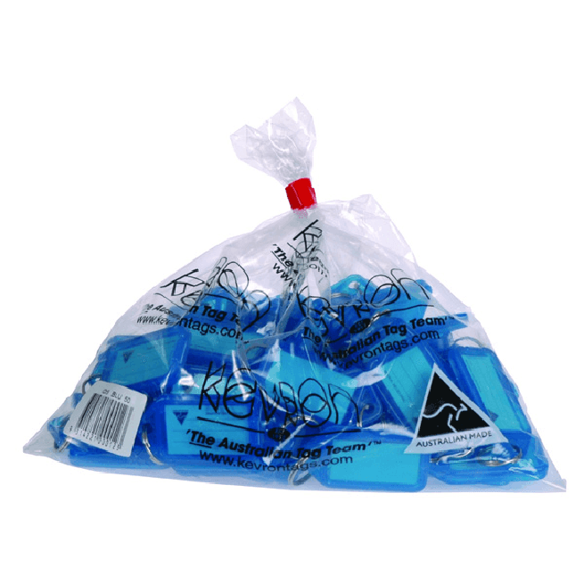 Kevron ID5 Key Tags Blue Pack 50 48381 / 37743 - SuperOffice