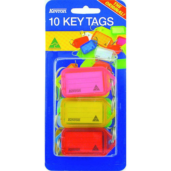 Kevron Id5 Keytags Assorted Pack 10 46944BW - SuperOffice
