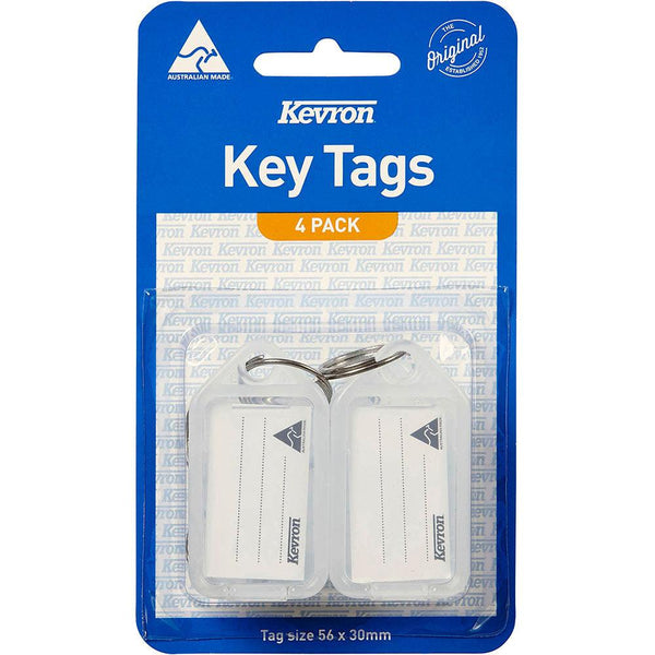 Kevron Id5 Keytags Clear Pack 4 47037 - SuperOffice