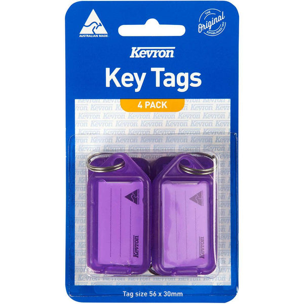 Kevron Id5 Keytags Lilac Pack 4 47040 - SuperOffice