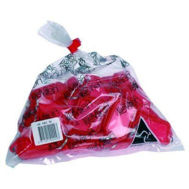 Kevron Key Accessories Key Tag Red Pack 50 37747 - SuperOffice