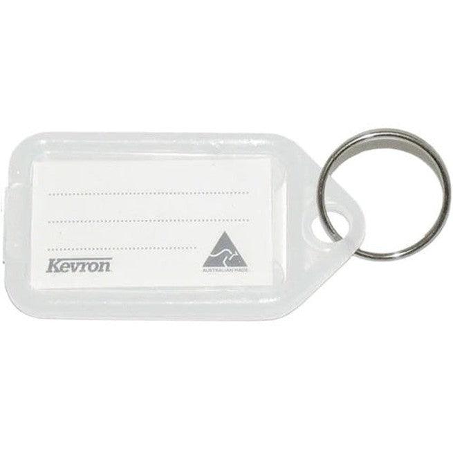 Kevron Key Tags Clear White Pack 50 37745 - SuperOffice
