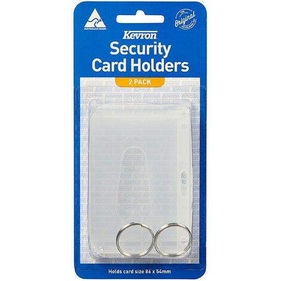 Kevron Security Card Holder Clear Pack 2 45714 - SuperOffice