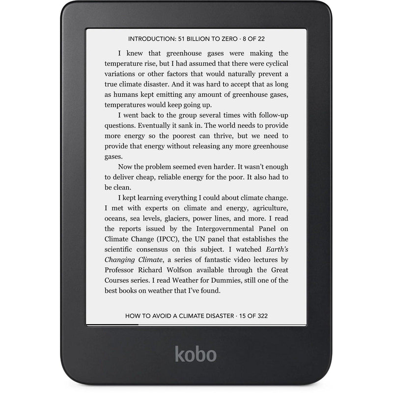 Kobo Clara 2E Digital Text Reader eReader 6" Display 16 GB Flash Wireless LAN Bluetooth USB Type C Deep Ocean N506-KU-OB-K-EP - SuperOffice