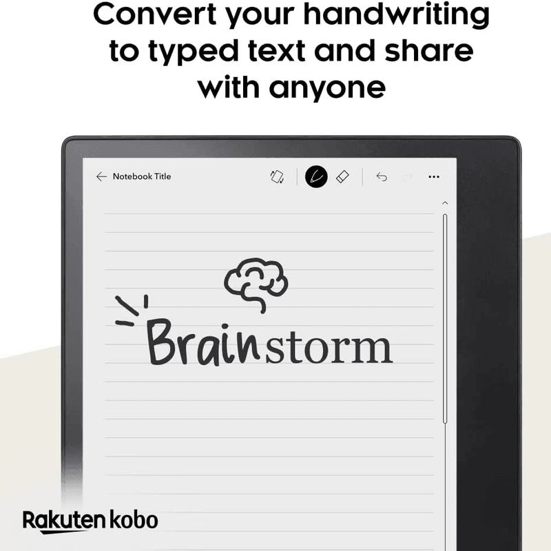 Kobo Elipsa 2E Digital Text Reader eReader 32 GB Flash 10.3" Display Touchscreen Wireless LAN Bluetooth Type C N605-KU-BK-K-BU - SuperOffice