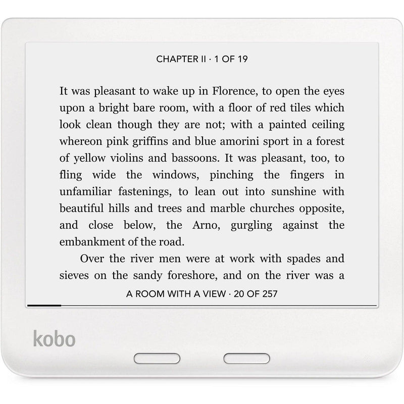 Kobo Libra 2 Digital Text Reader eReader 7" Display 32 GB Flash Touchscreen Wireless LAN Bluetooth USB White N418-KU-WH-K-EP - SuperOffice