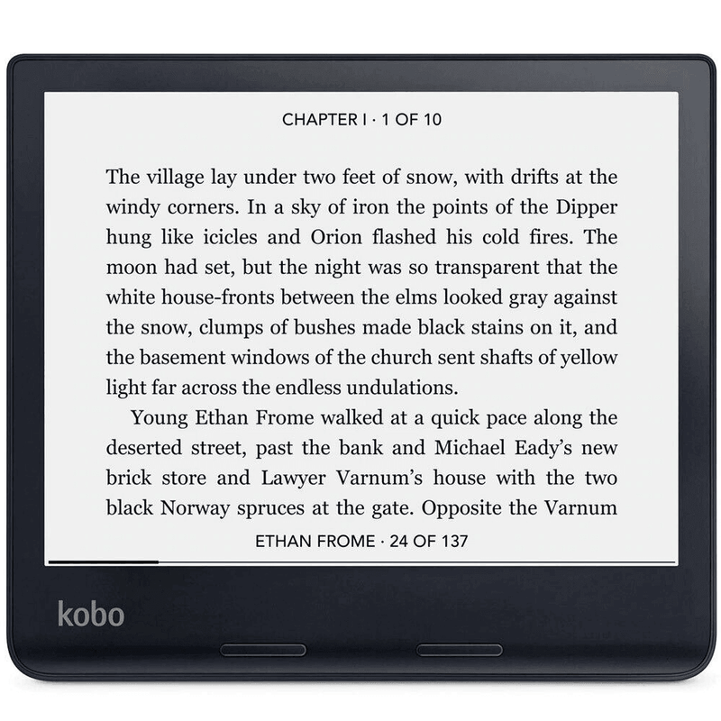 Kobo Sage eBook Reader 8" HD Touchscreen Bluetooth 32GB Wi-Fi BT N778-KU-BK-K-EP - SuperOffice