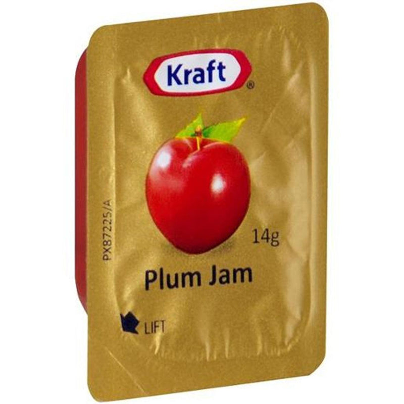 Kraft Heinz Plum Jam Individual Portions 14g 75 Carton Bulk Box 605203 - SuperOffice