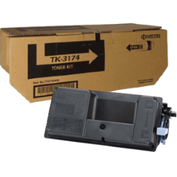 Kyocera TK-3174 Toner Ink Cartridge Kit Black Genuine TK3174 EcoSys 3050 3150 TK-3174 - SuperOffice