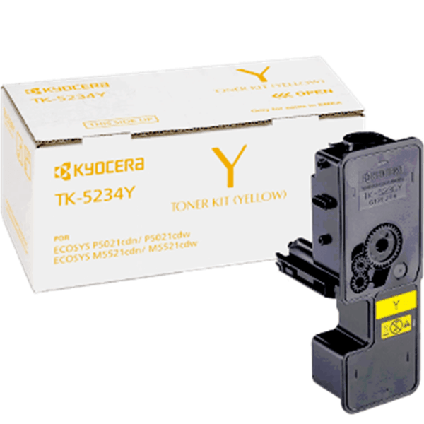 Kyocera TK-5234 Toner Ink Cartridge High Yield Yellow TK5234Y EcoSys TK-5234Y - SuperOffice