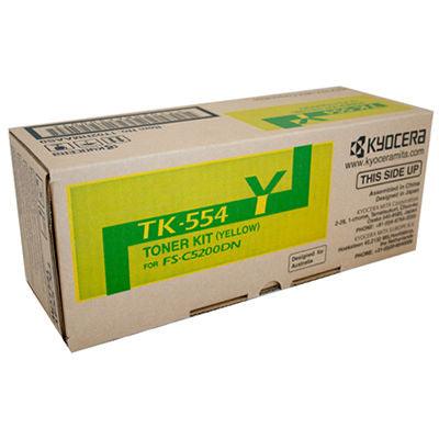 Kyocera Tk554Y Toner Cartridge Yellow TK-554Y - SuperOffice