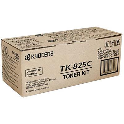 Kyocera Tk825C Toner Cartridge Cyan TK-825C - SuperOffice