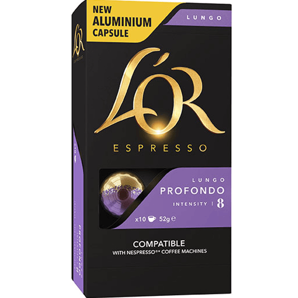 L'Or Espresso Coffee Pods Profondo 8 Intensity Box 100 Nespresso Machines Compatible 4028622 (Box 100) - SuperOffice