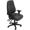 Lander Operator Chair 24/7 High Back Leather Black LANDERL - SuperOffice