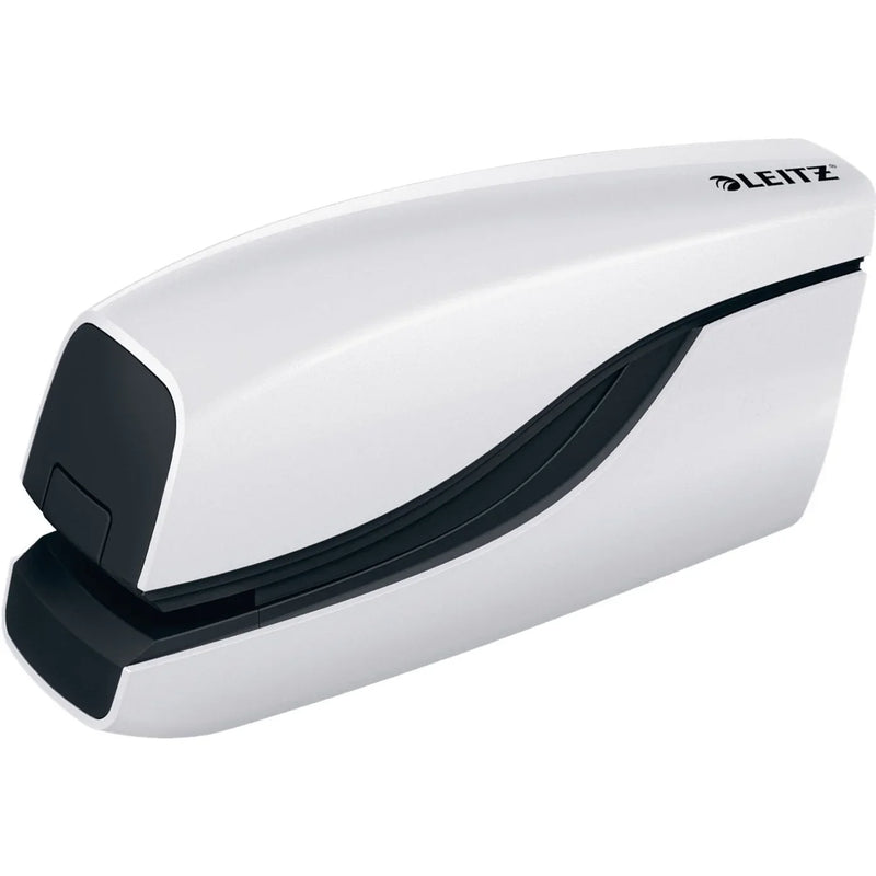 Leitz WOW Battery-Powered Electric Stapler White 55661101 - SuperOffice