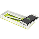 Leitz Wow Desk Organiser With Induction Charger Green 49677 - SuperOffice